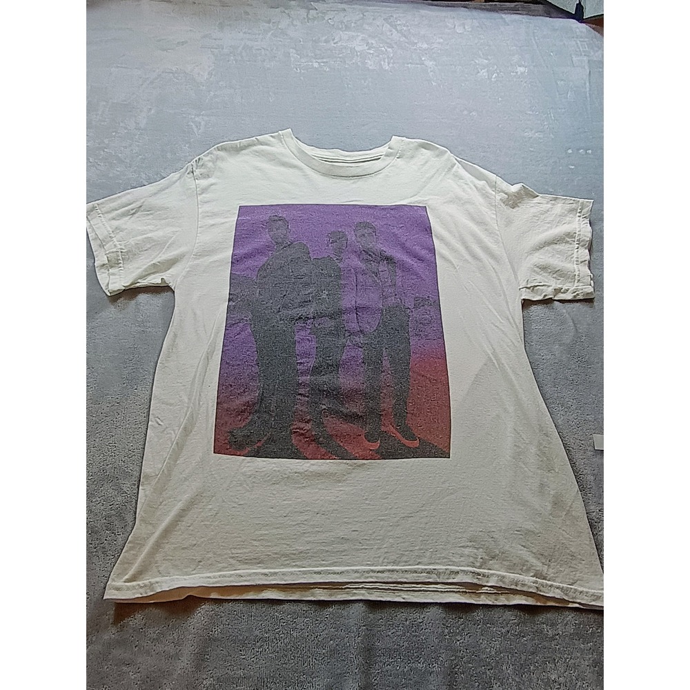 Jonas Brothers Unisex Happiness Begins Tour T-Shirt White Large‎ Graphic Tee